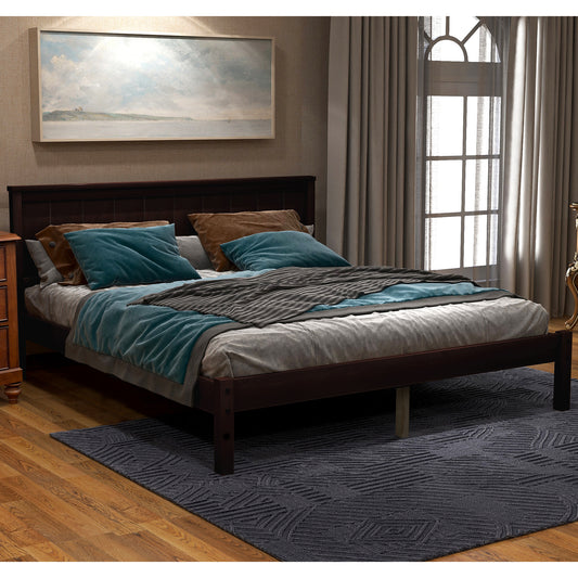 WM Store Full Size Platform Bed in Espresso