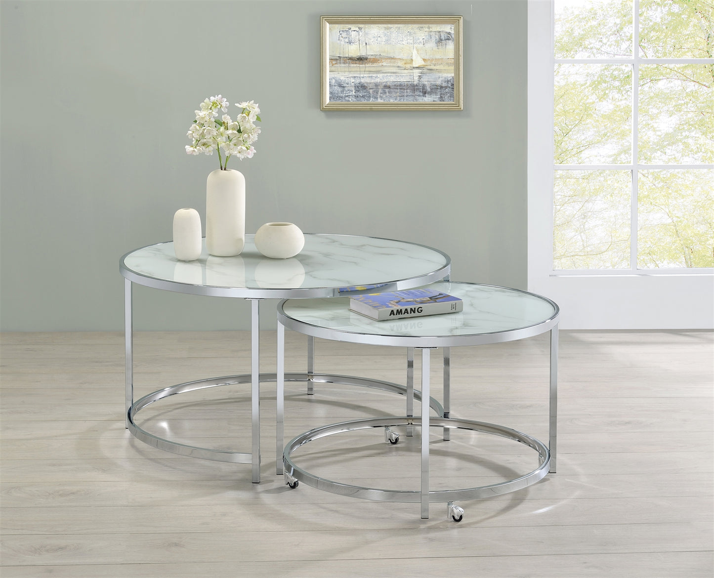 Reatta 2 pc Nesting Table Set