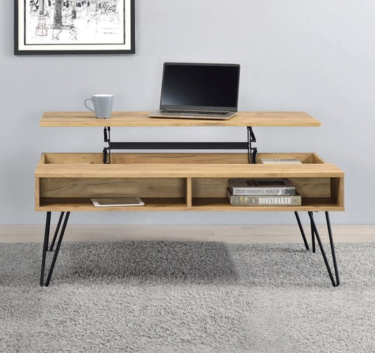 Lift Top Coffee Table in Golden Oak