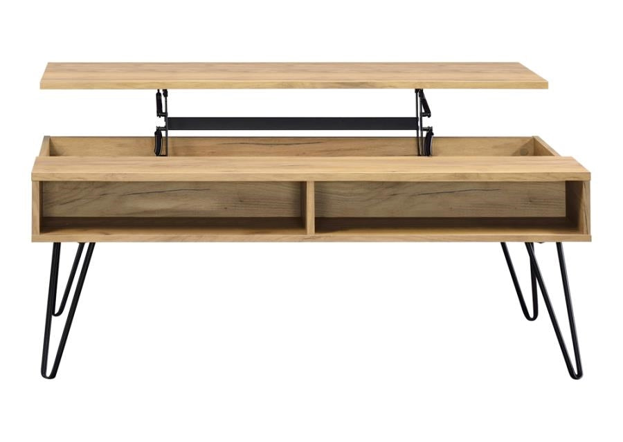 Lift Top Coffee Table in Golden Oak