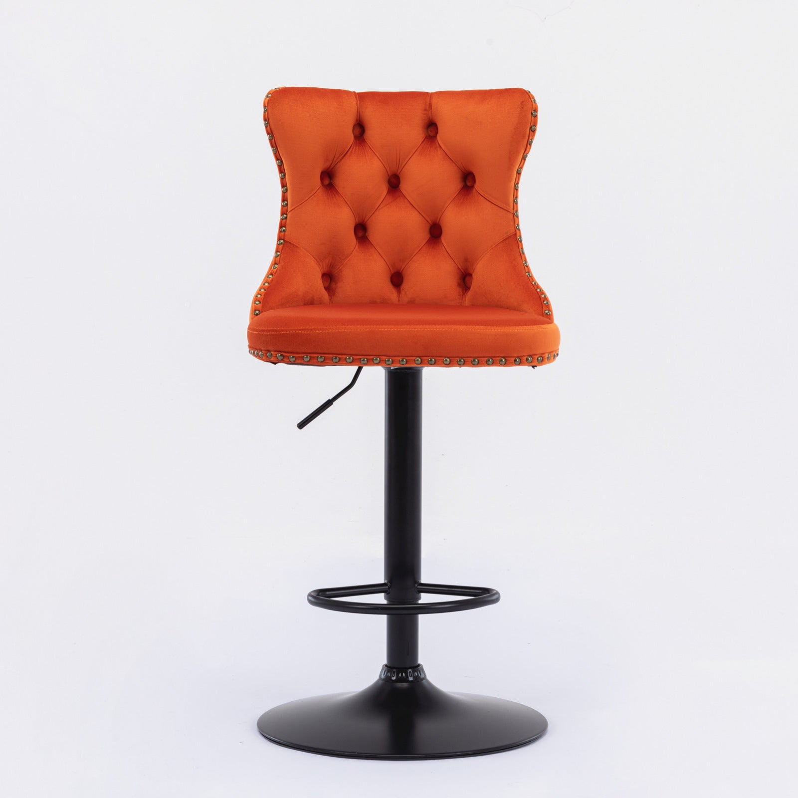 Burnt orange best sale swivel bar stools