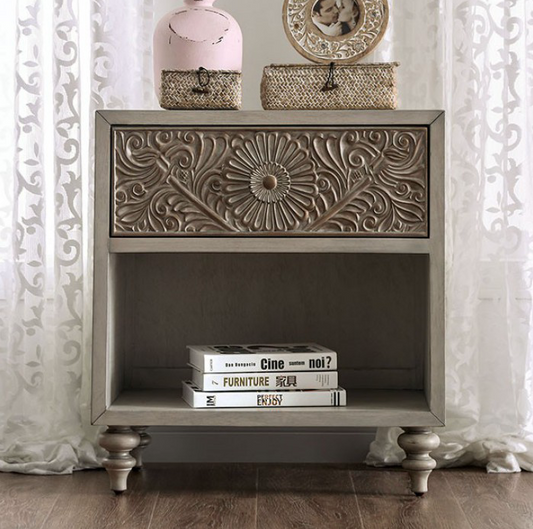 Jakarta Transitional Nightstand - Furniture of America 7882