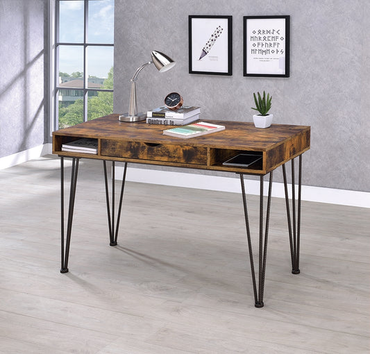 Margo Antique Nutmeg & Bronze Writing Desk