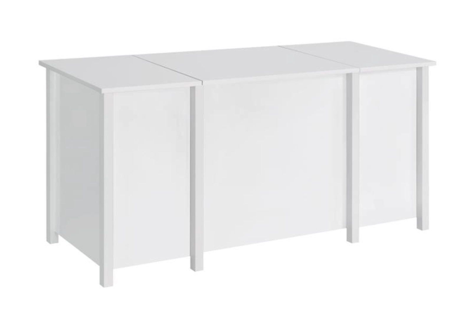 Dylan Lift Top Office Desk in White