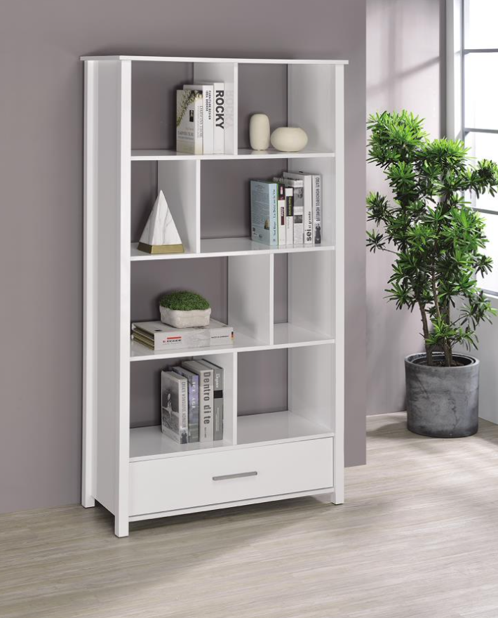 Dylan Rectangular 8-shelf Bookcase