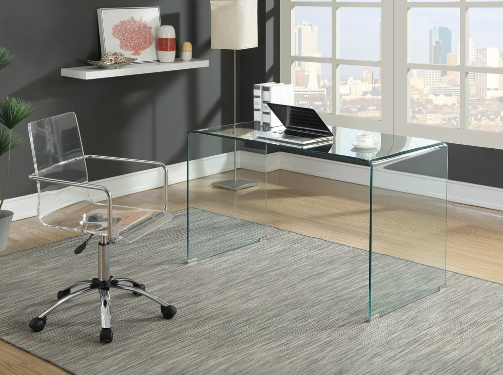 Highsmith Modern Glass Writing Desk