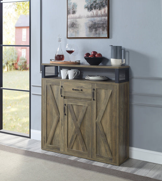 ACME Abiram Server in Rustic Oak Finish DN01027