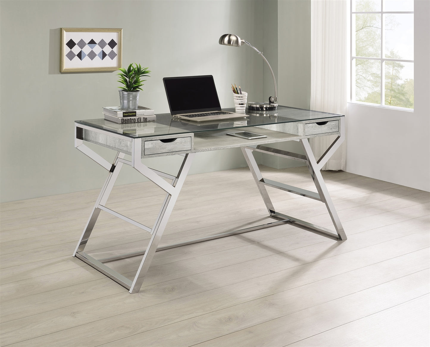 Emelle Modern Writing Desk - Coaster 882116