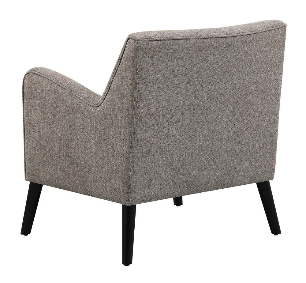 Upholstered Accent Chair with Reversible Seat Cushion - Gray or Brown