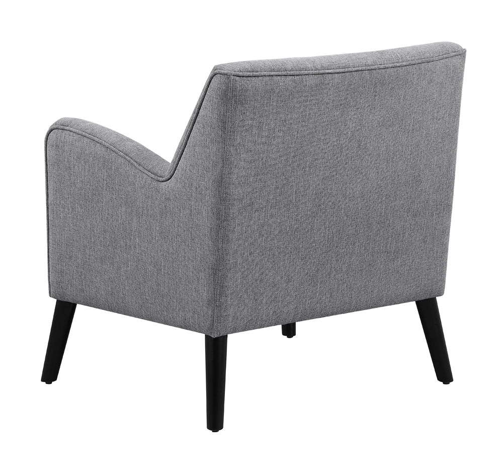 Upholstered Accent Chair with Reversible Seat Cushion - Gray or Brown