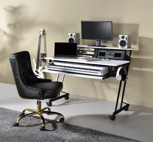 Suitor Music Desk - White & Black