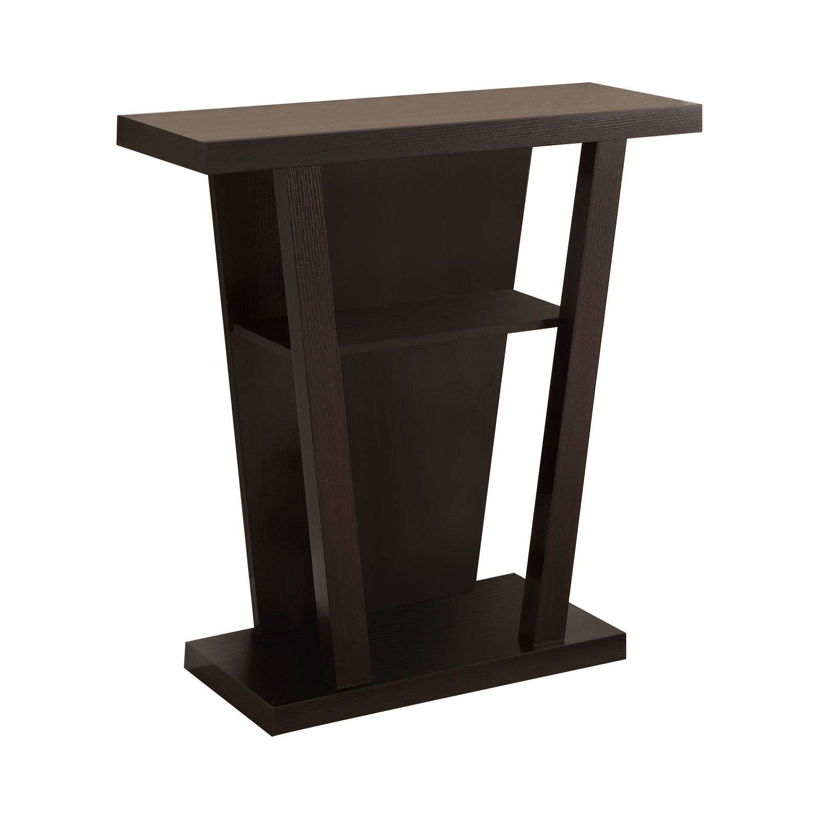 2-Shelf Console Table Cappuccino