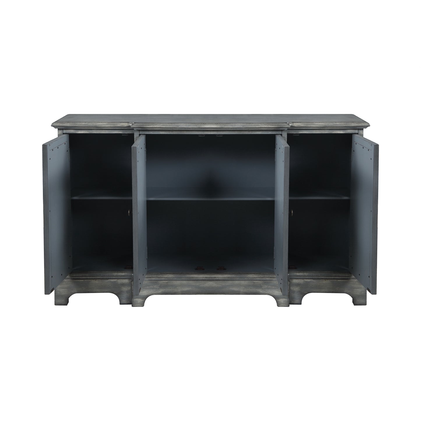 4-Door Accent Cabinet Grey