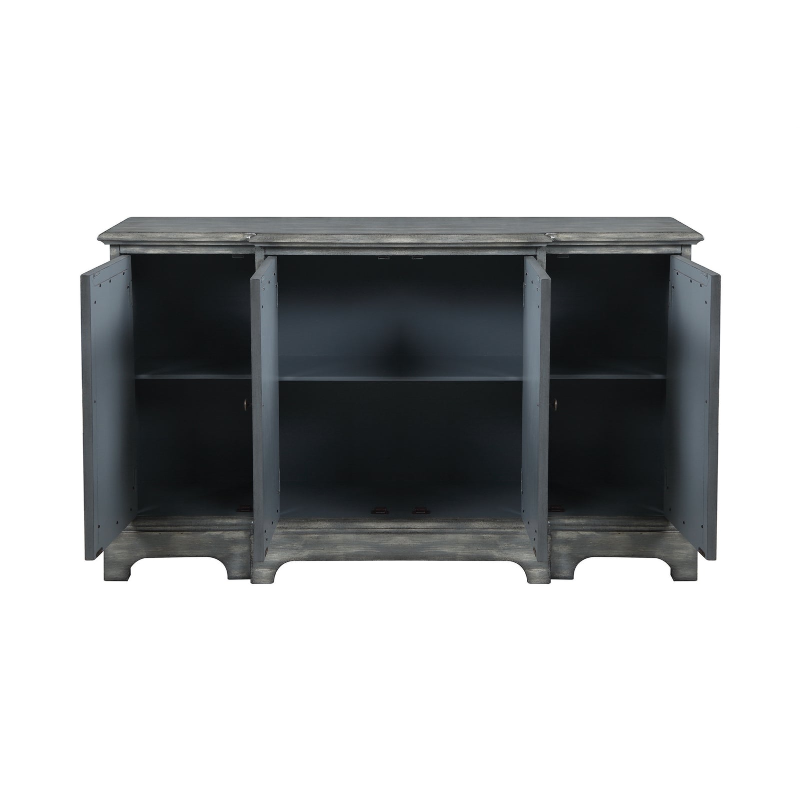 4-Door Accent Cabinet Grey