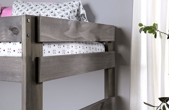 Arlette Solid Pine Twin-Twin Bunk Bed