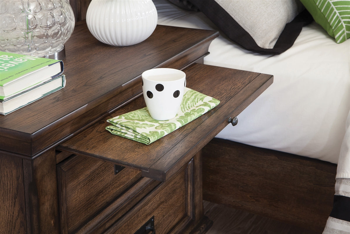 Franco Nightstand with Service Tray & USB Charging