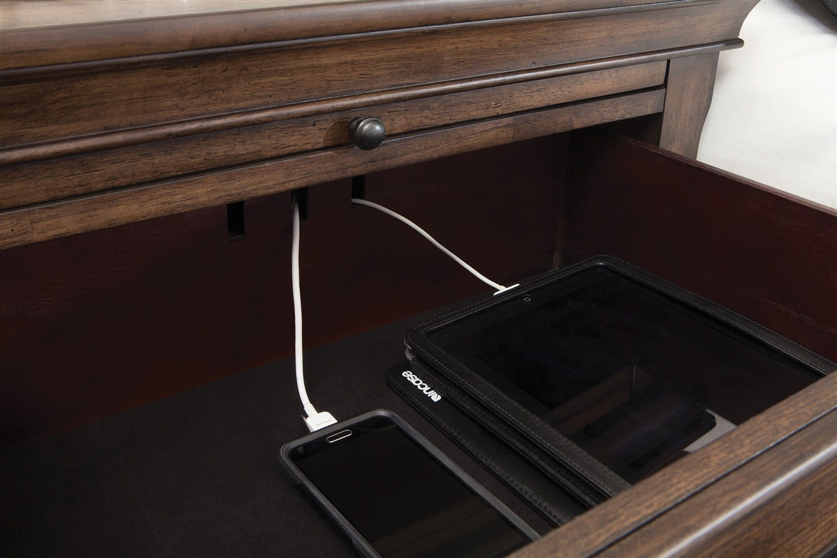 Franco Nightstand with Service Tray & USB Charging