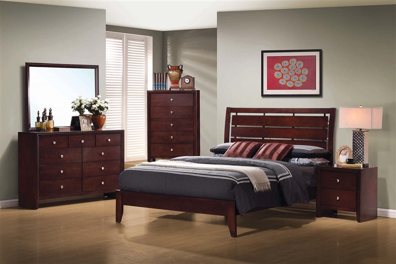 Peace Transitional Rich Merlot Finish Full Bed