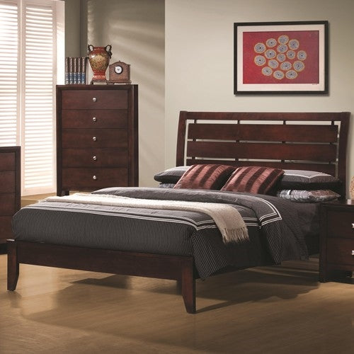 Peace Transitional Rich Merlot Finish Full Bed