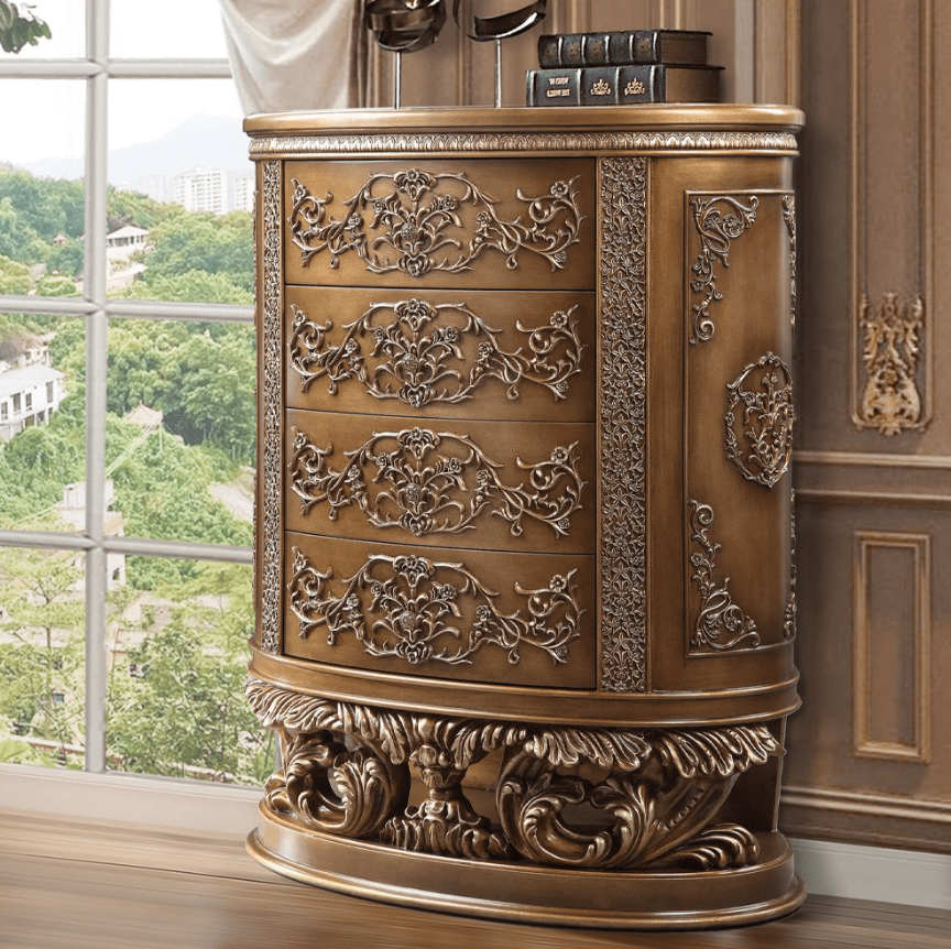 Constantine Grand Baroque Style Chest in Bronze