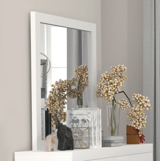 Casilda White Dresser Mirror