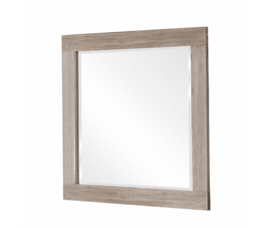 Vilma Rough Sawn Varied Natural Finish Dresser Mirror