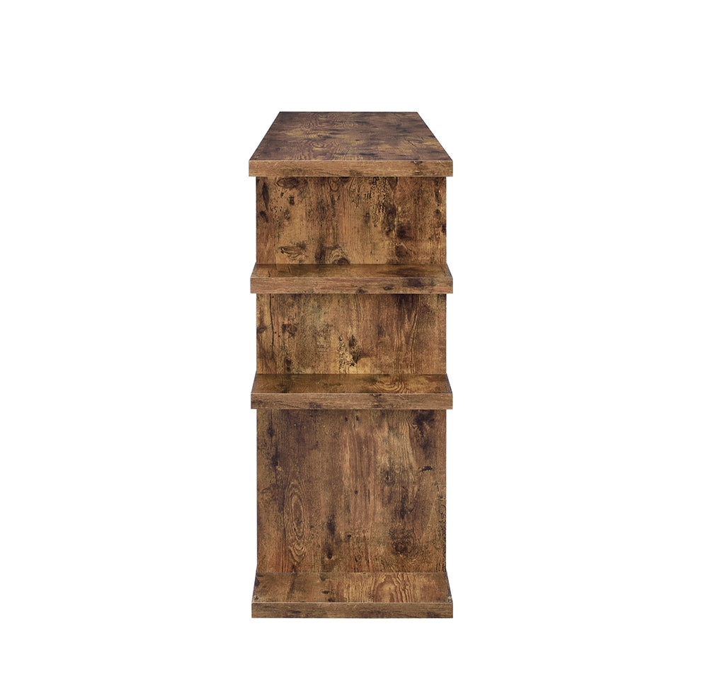 Gruffolo Modern Rustic Bookcase in Antique Nutmeg