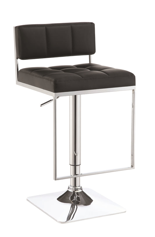 Hunter Modern Black Adjustable Bar Stool