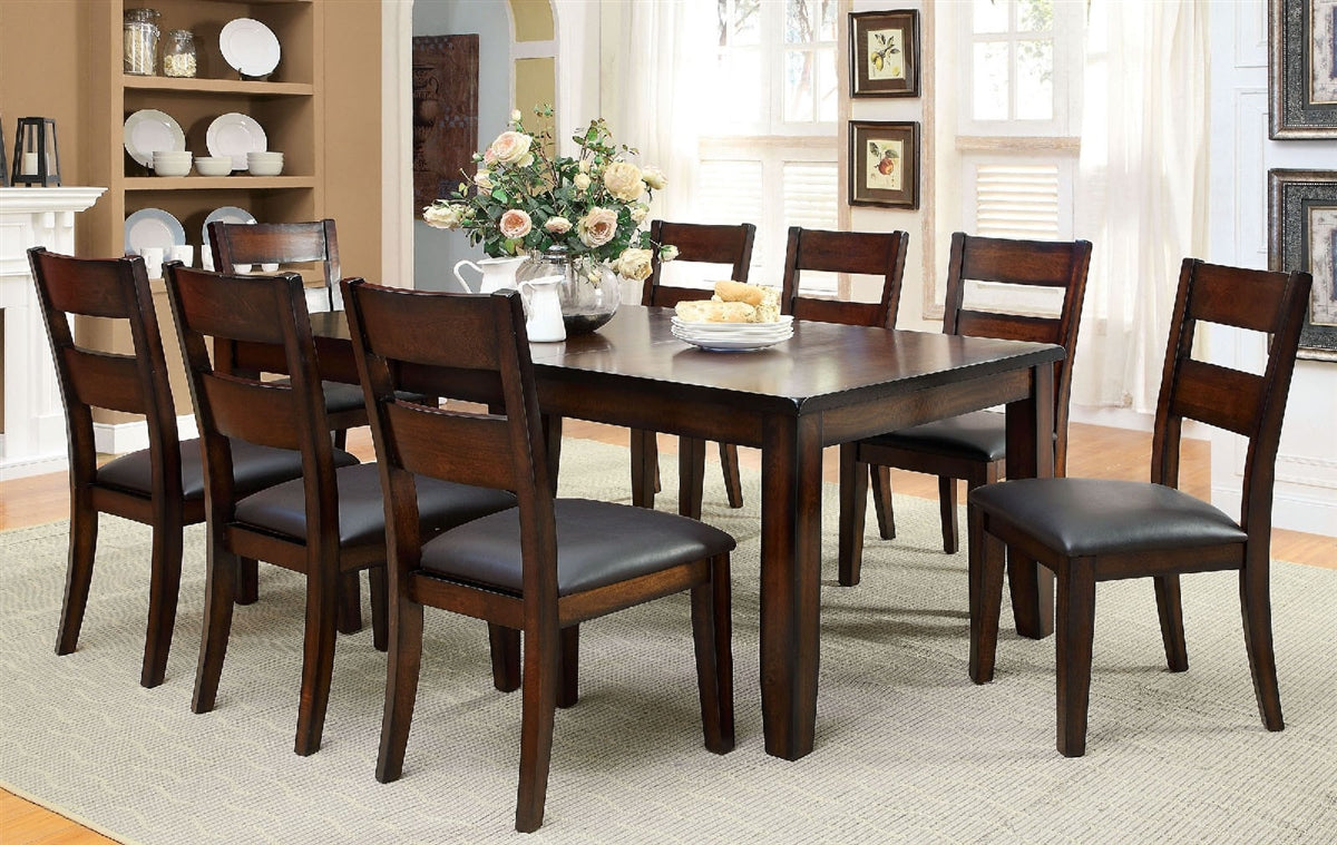 Dickinson 7 Piece Dark Cherry Cottage Style Dining Set