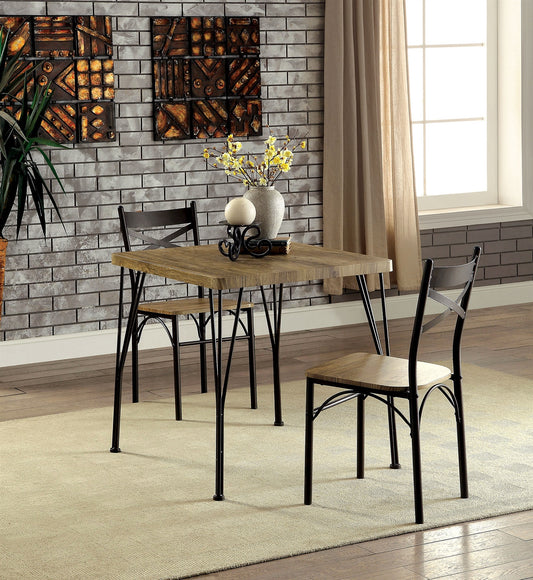 Banbury 3 Piece Rustic Industrial Dinette Set