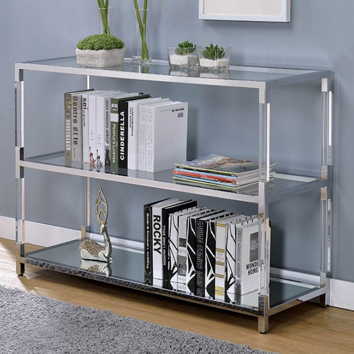 Ludvig Contemporary Mirrored Sofa Table