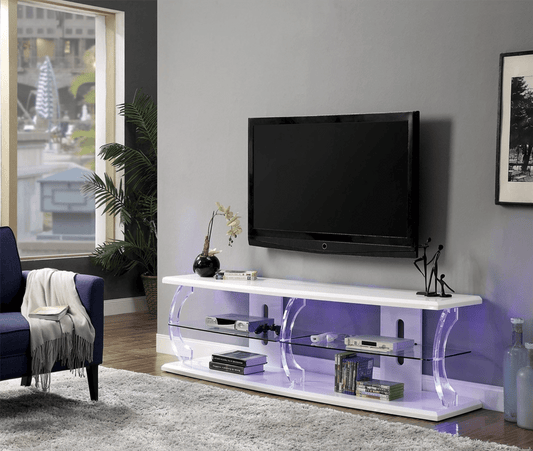 Ernst Modern TV Console W- LED Lighting