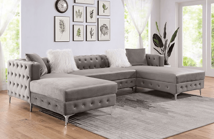 Ciabattoni Transitional Sectional in Gray