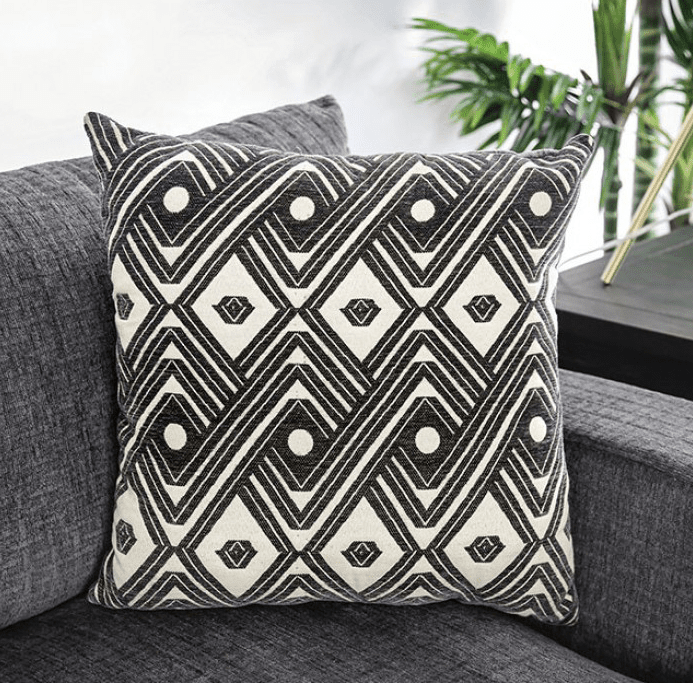 Large hotsell gray pillows