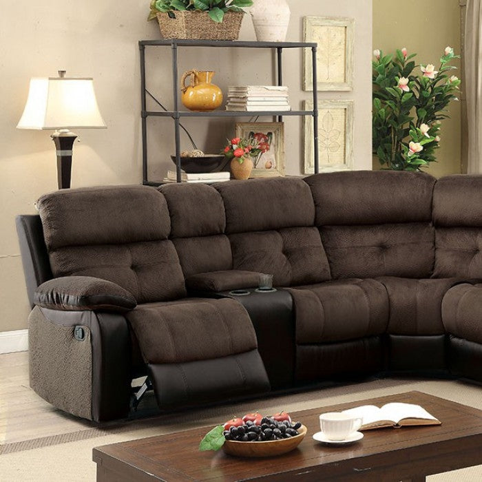 Hadley II Transitional Sectional Sofa w- 2 Consoles