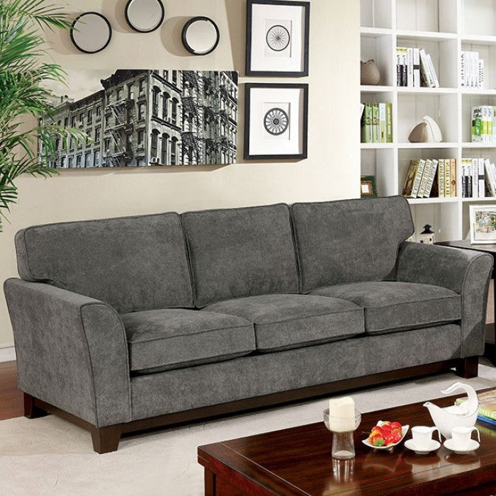 Caldicot Modern Sofa & Loveseat in Gray