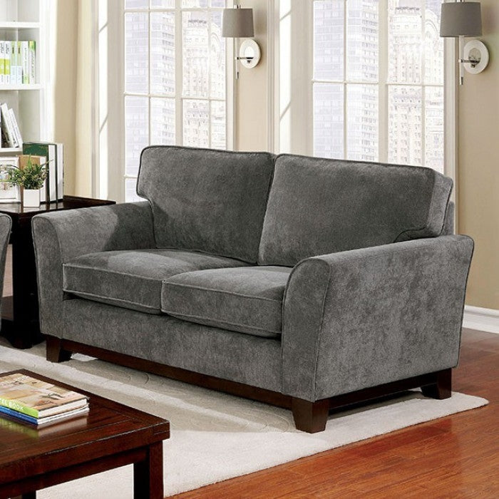 Caldicot Modern Sofa & Loveseat in Gray