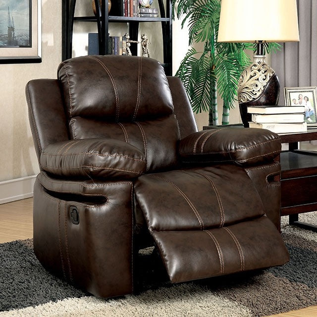 Listowel Brown Leather Recliner