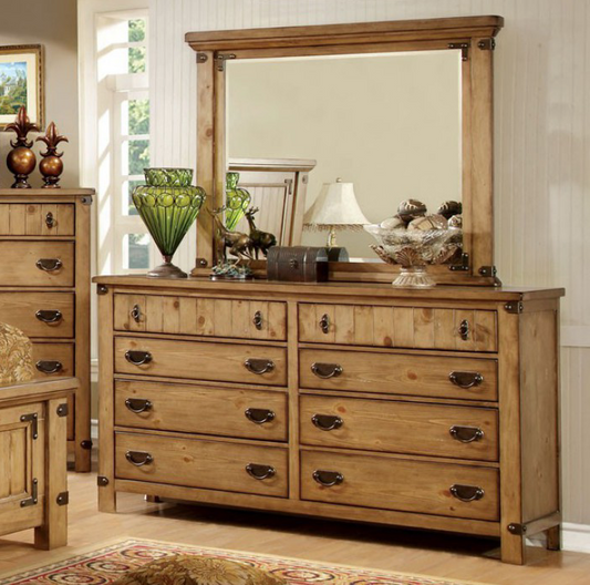 Pioneer Cottage Style Dresser in Weathered Elm