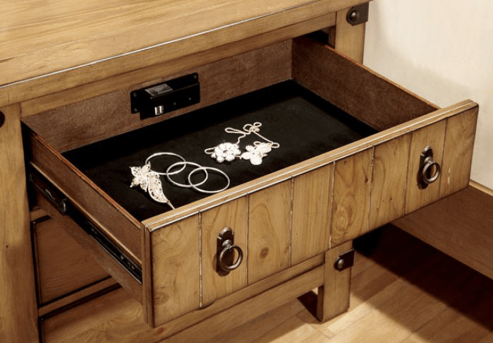 Pioneer Cottage Style Nightstand in Weathered Elm