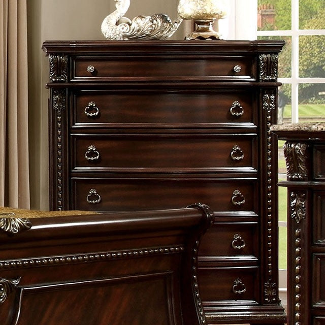 Fromberg Collection Brown Cherry Finish Chest