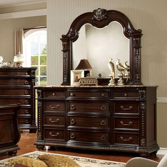 Fromberg Collection Brown Cherry Finish Dresser