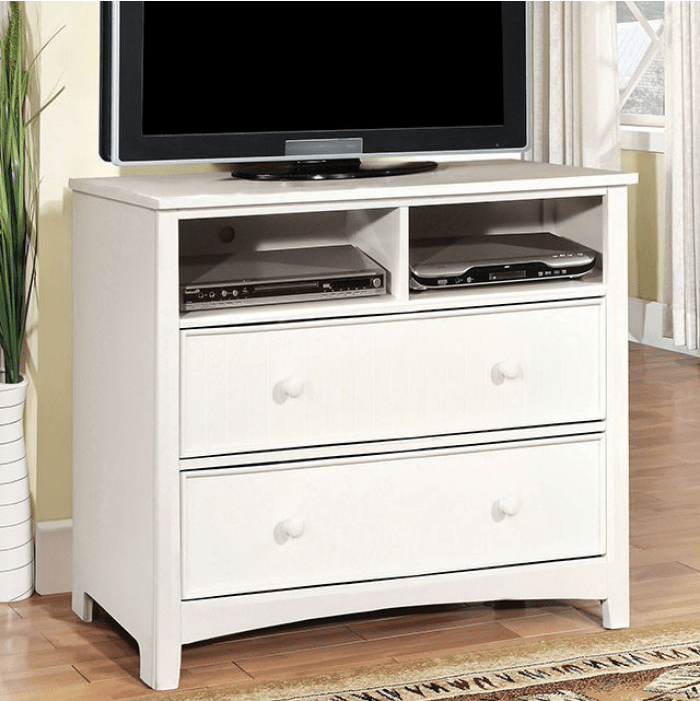 Omnus White Finish Youth Media Chest