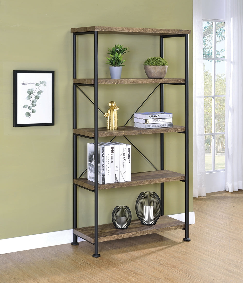 Weathered Worker Weathered Oak Finish Bookshelf