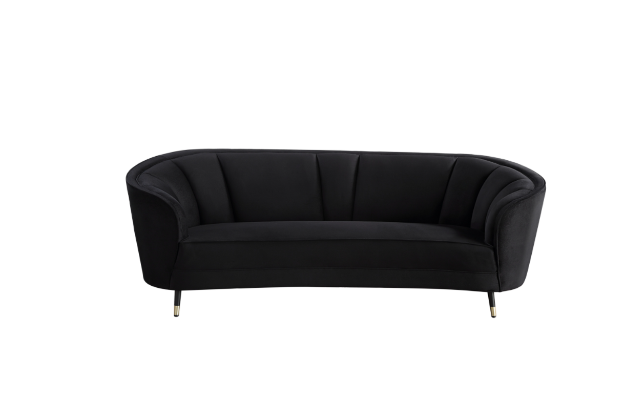 Achim Black Velvet Sofa - ACME 00204