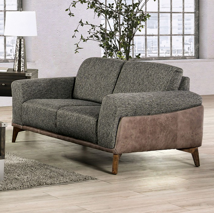 Kloten MSM Upholstered Sofa in Gray - Furniture of America