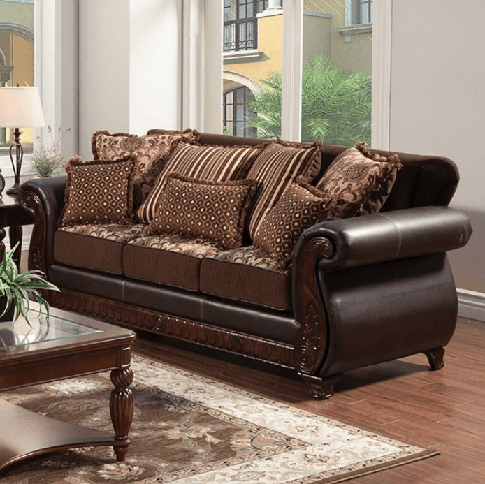 Franklin Traditional Victorian Print Sofa