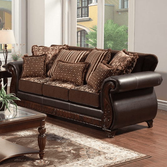 Franklin Traditional Victorian Print Sofa