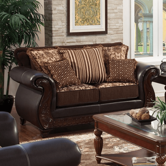 Franklin Traditional Victorian Print Sofa