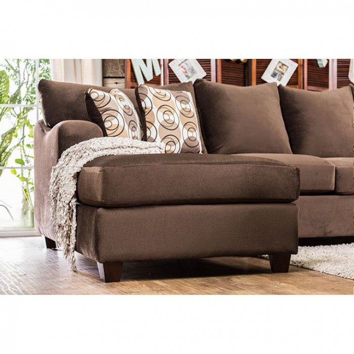 Wessington Transitional Sofa in Chocolate